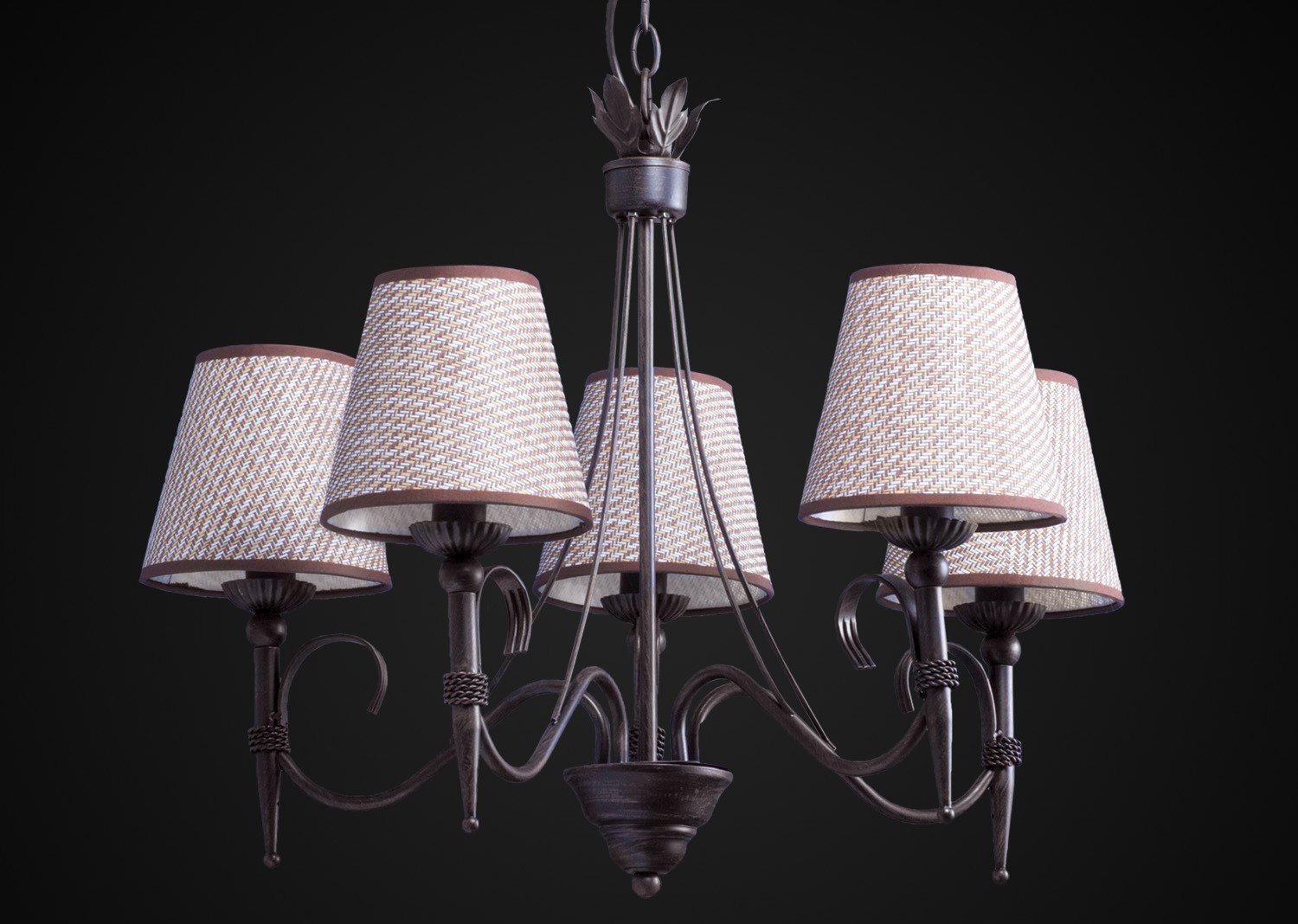 Подвесная люстра Максисвет 2-6030-5-BR E14