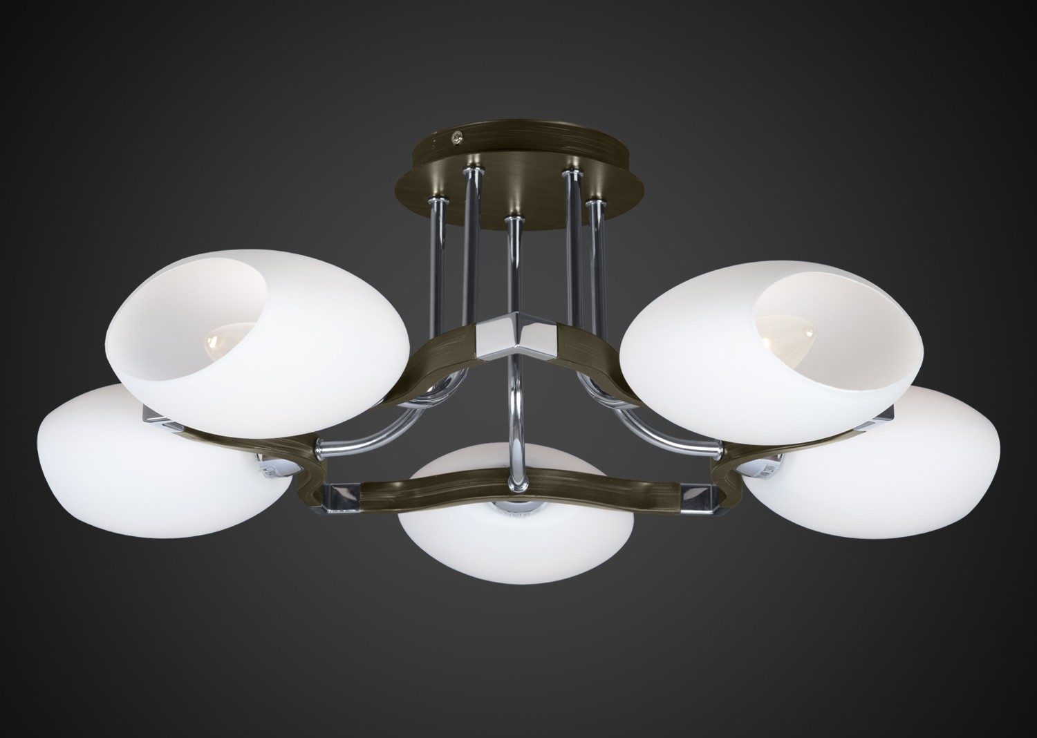 Потолочная люстра Максисвет 2108 1-2108-5-CR+DWE E14