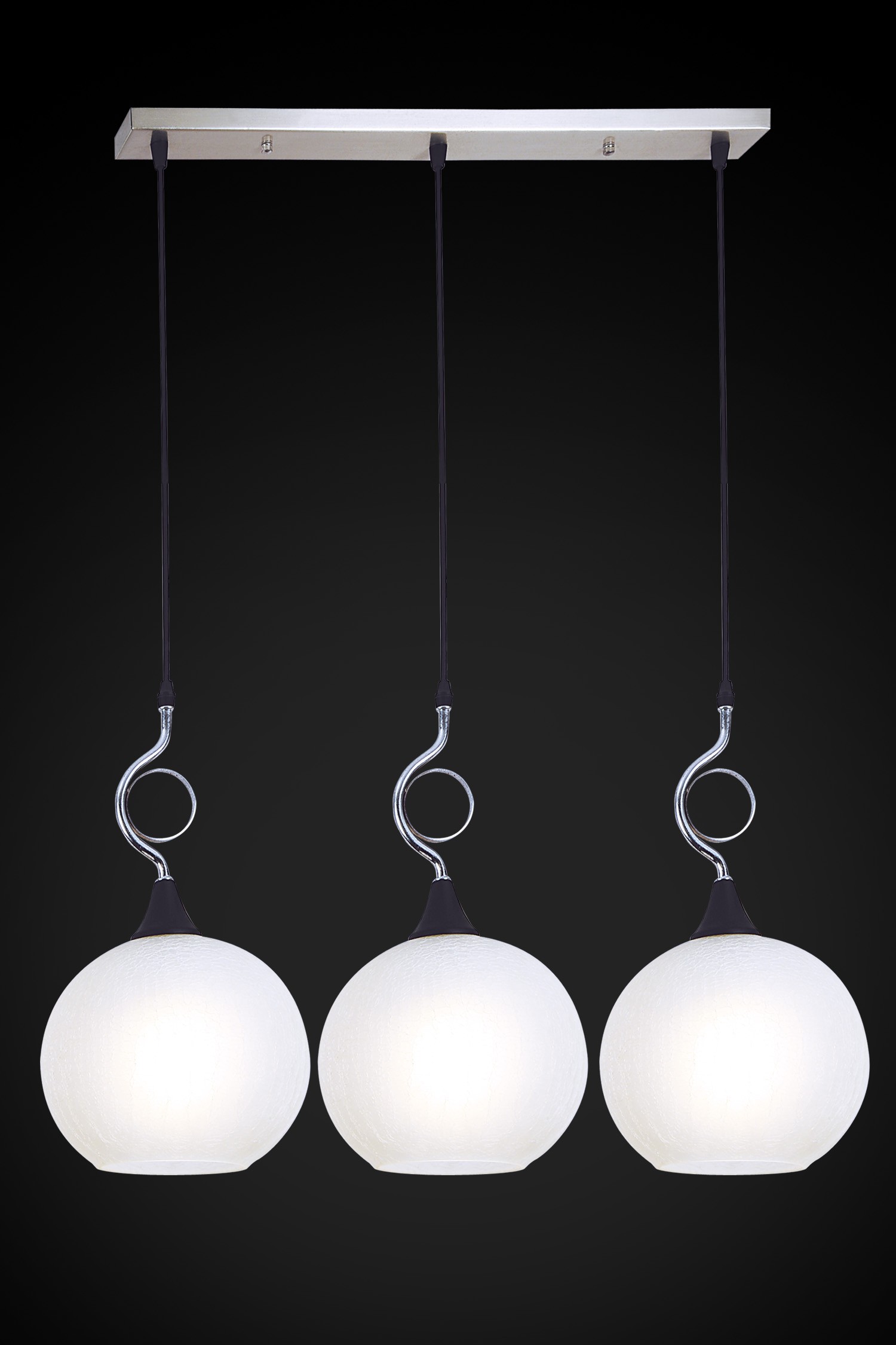 Светильник подвесной Максисвет 2-8986-3-SY+BK E27