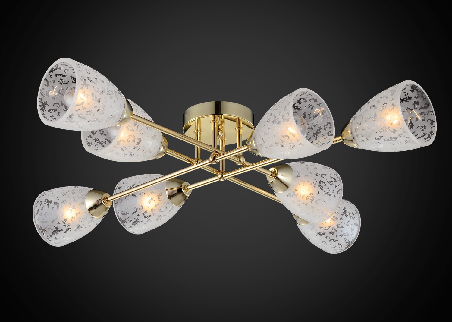 Потолочная люстра Максисвет 1-9952-8-PBG E14