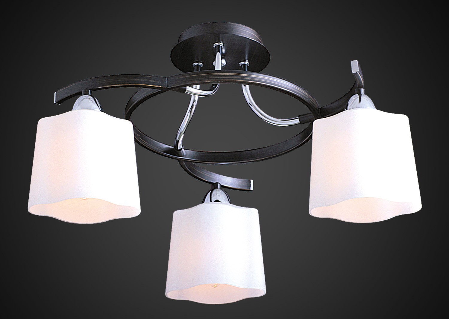 Потолочная люстра Максисвет 6002 1-6002-3-CR+DWE E14