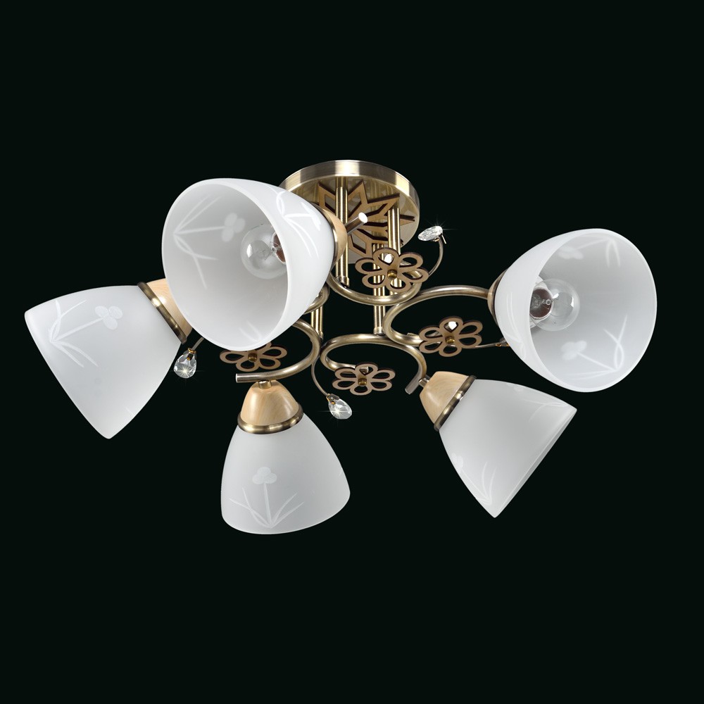 Потолочная люстра Максисвет 8845 1-8845-5-АВ E14