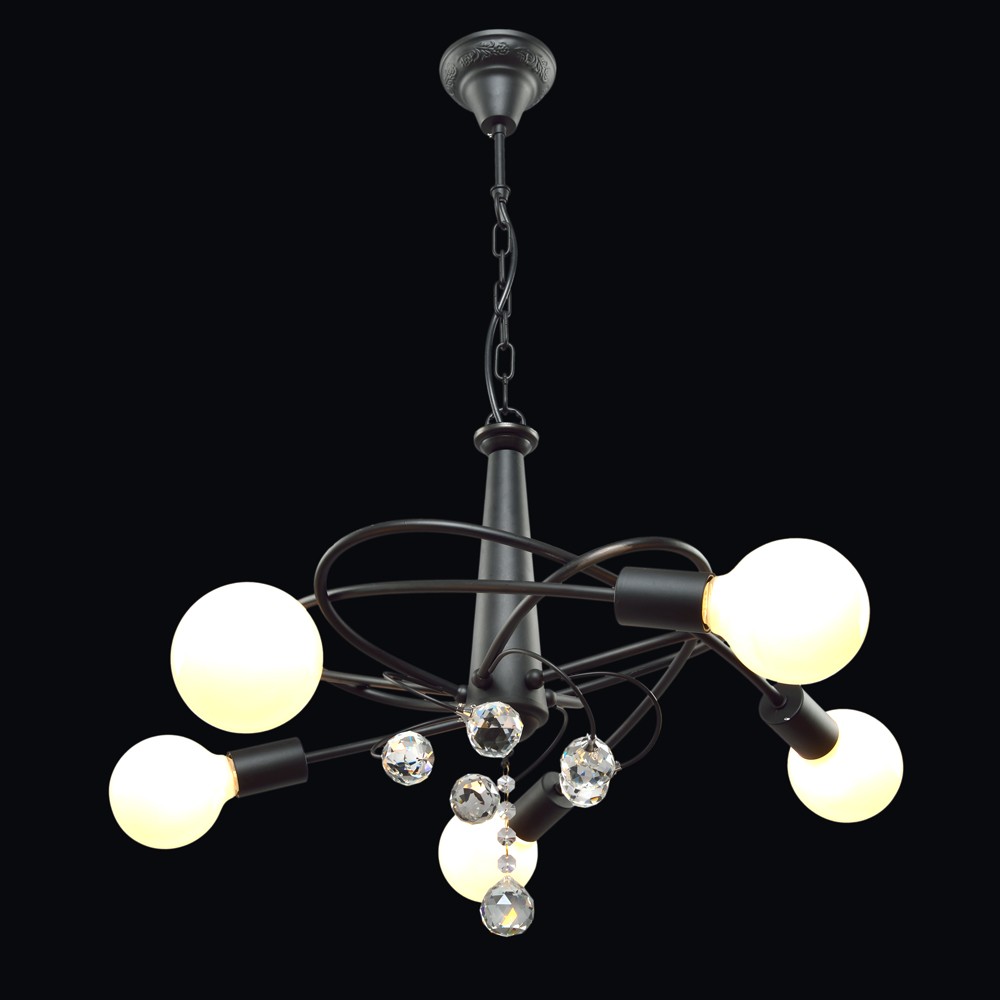 Подвесная люстра Максисвет 2-5441-5-BK E14