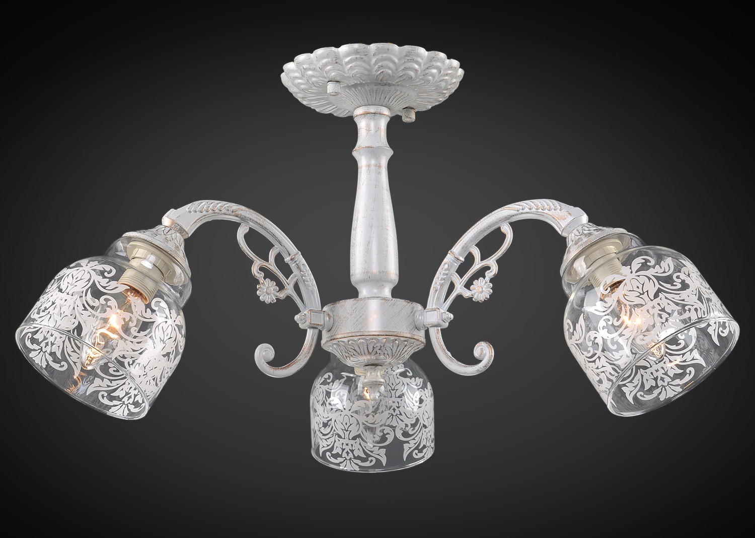 Потолочная люстра Максисвет 9193 1-9193-3-WH E14