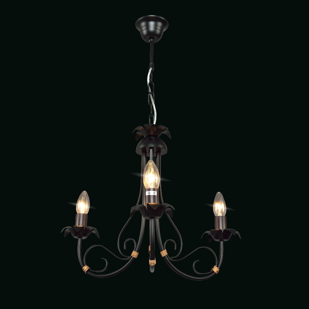 Подвесная люстра Максисвет 2-4305-3-BK+BR E14