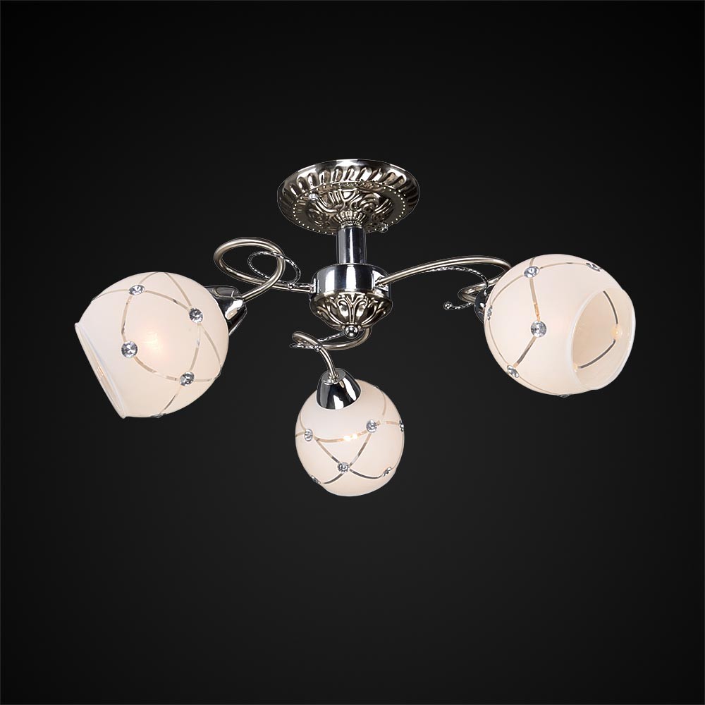 Потолочная люстра Максисвет 9390 1-9390-3-ST+CR E14