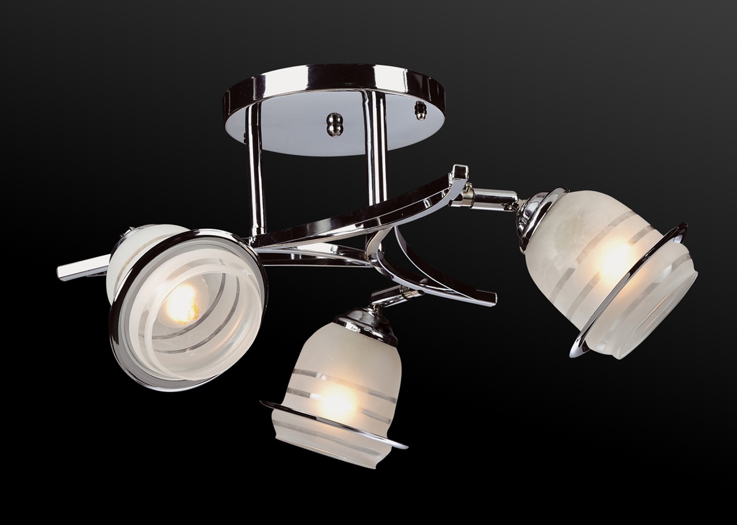 Потолочная люстра Максисвет 9611 1-9611-3-CR E27