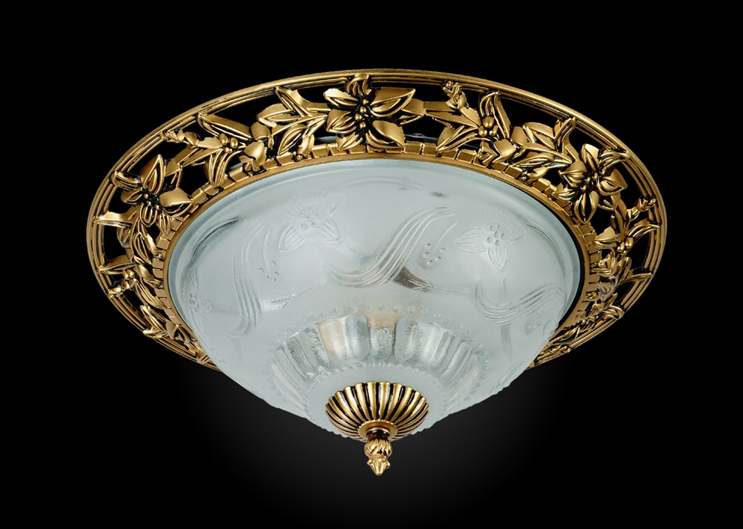 Светильник с цветочками 0010 1-0010-2-BKS E14 Максисвет