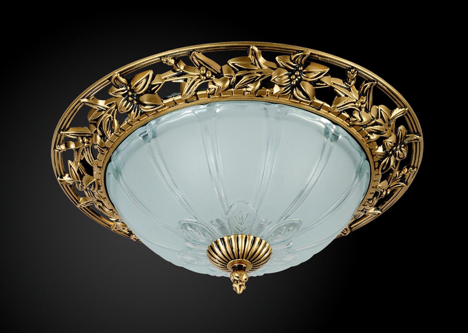 Светильник с цветочками 0020 1-0020-2-BKS E27 Максисвет