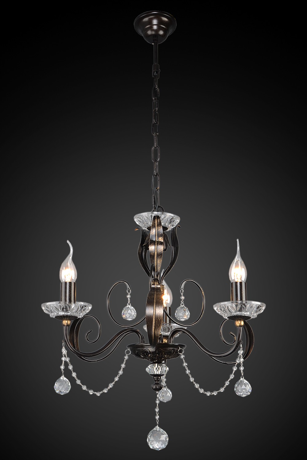 Подвесная люстра Максисвет 2-4339-3-BR E14