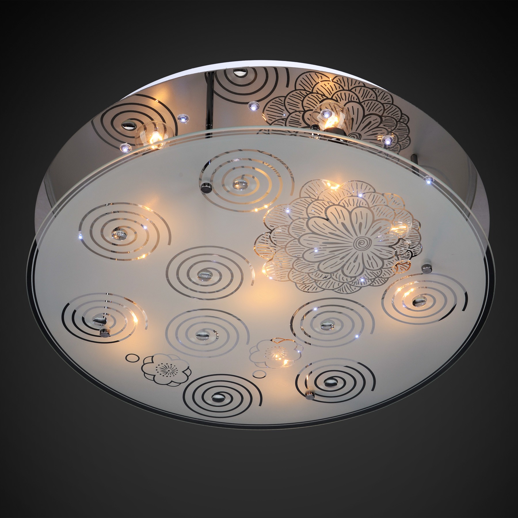 Потолочная люстра Максисвет 7030 1-7030-6-CR-LED Y E14