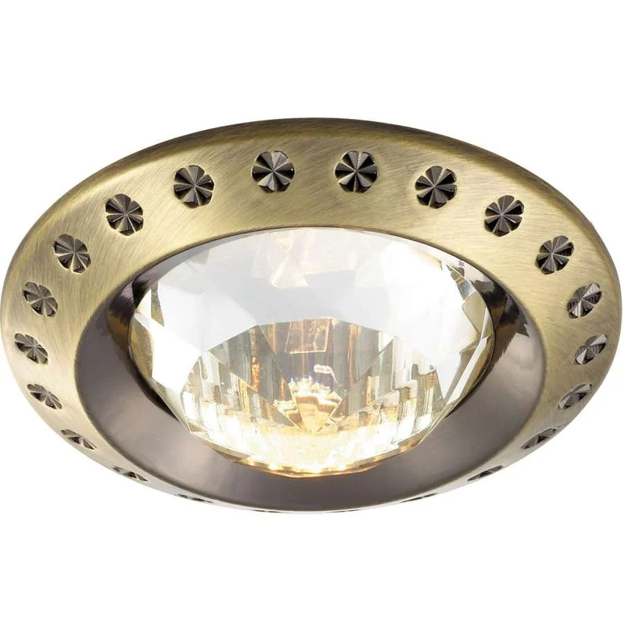 Встраиваемый светильник с узорами Glam 369645 Novotech