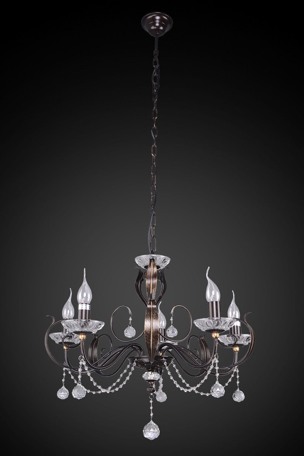 Подвесная люстра Максисвет 2-4339-5-BR E14