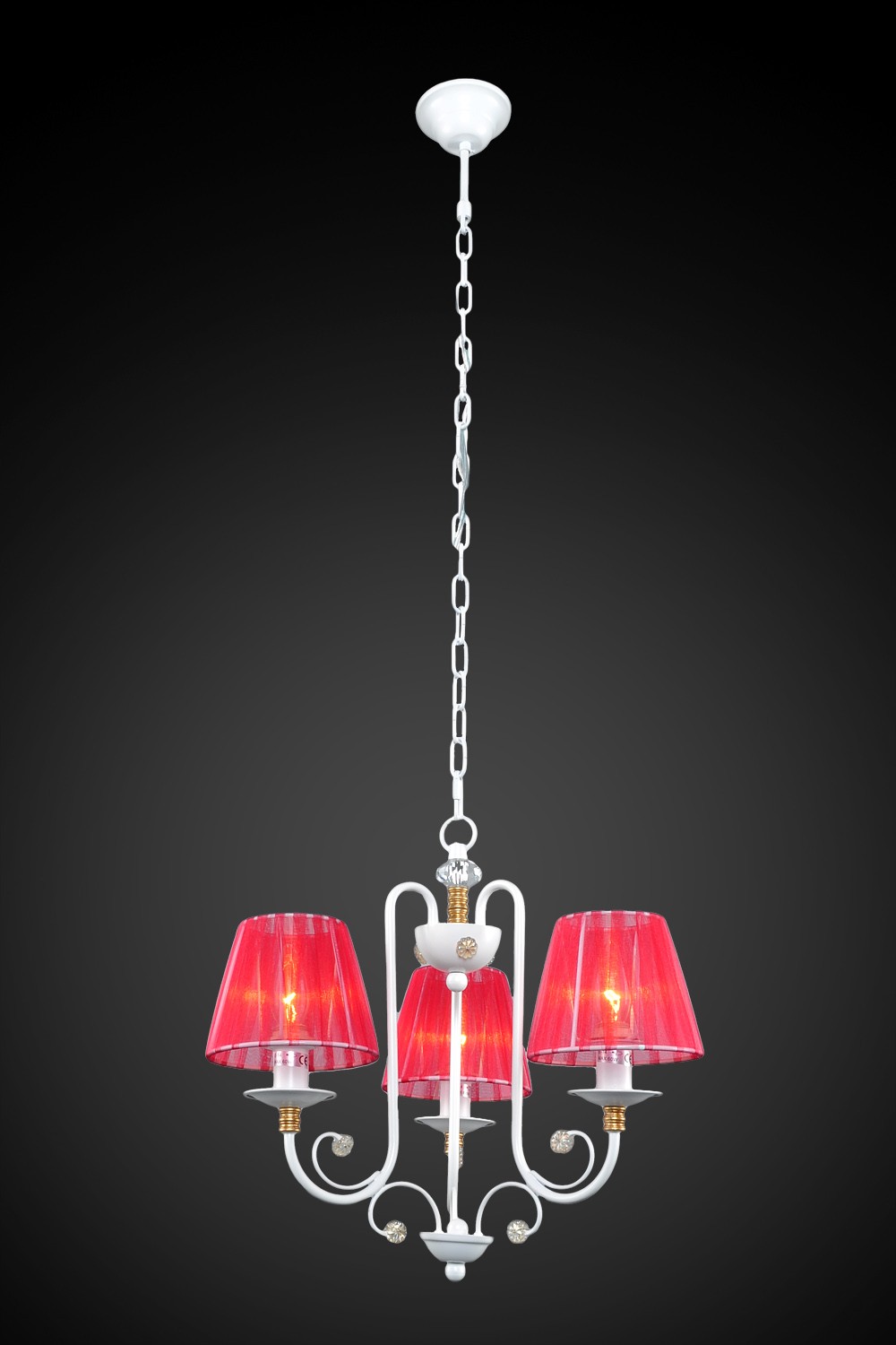 Подвесная люстра Максисвет 2-4570-3-WH E14