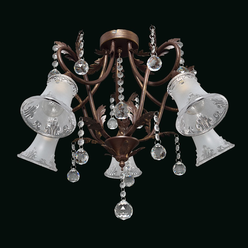 Потолочная люстра Максисвет 4560 1-4560-5-BKS E14