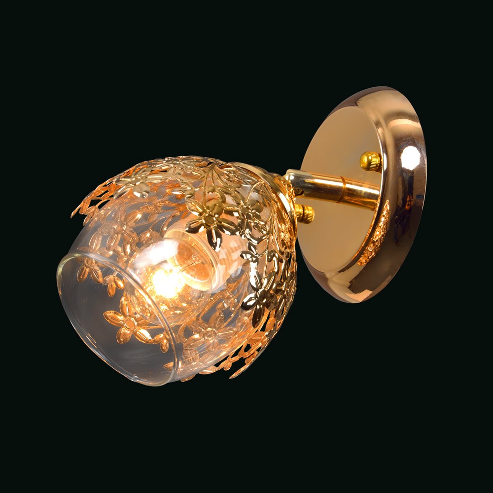 Бра с цветочками 8865 3-8865-1-FG E27 Максисвет