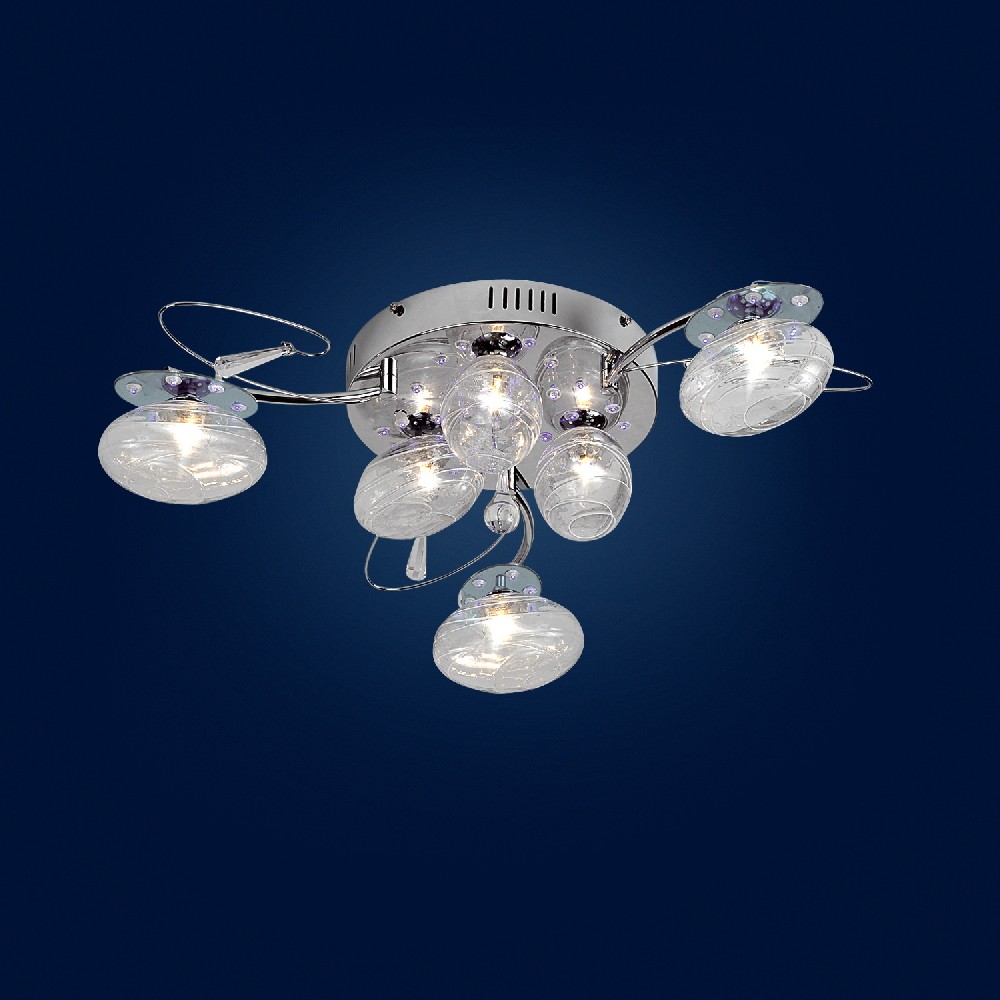 Потолочная люстра Максисвет 5942/6-CR-LED Y пульт