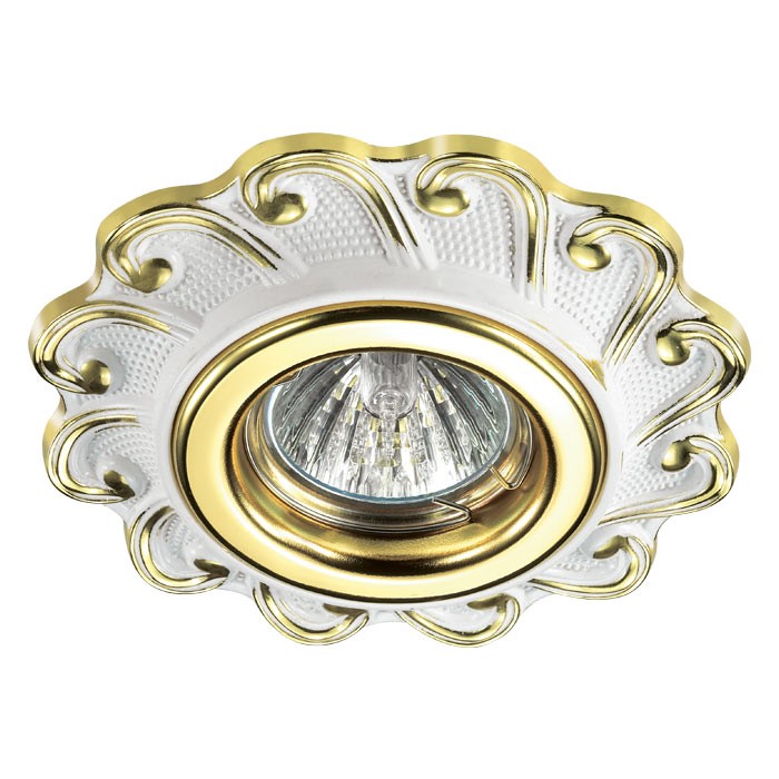 Встраиваемый светильник с узорами Ligna 370267 Novotech