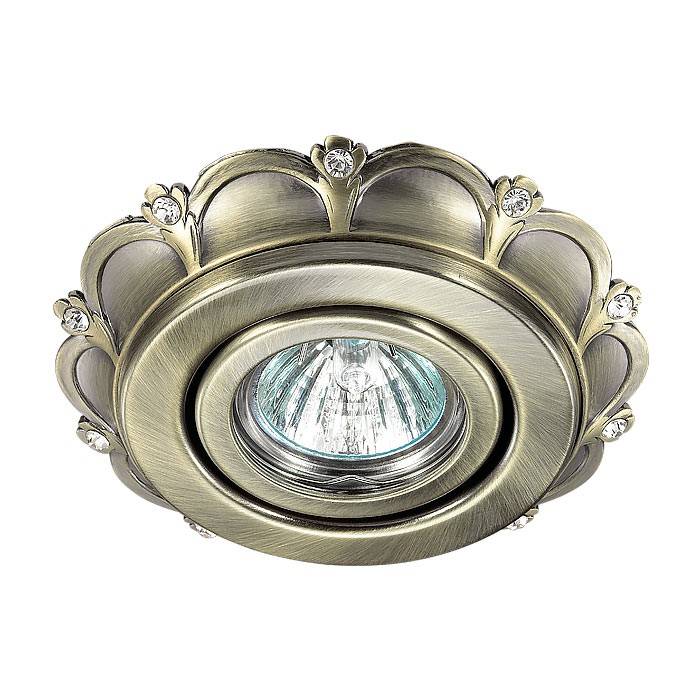 Встраиваемый светильник с узорами Grain 370293 Novotech