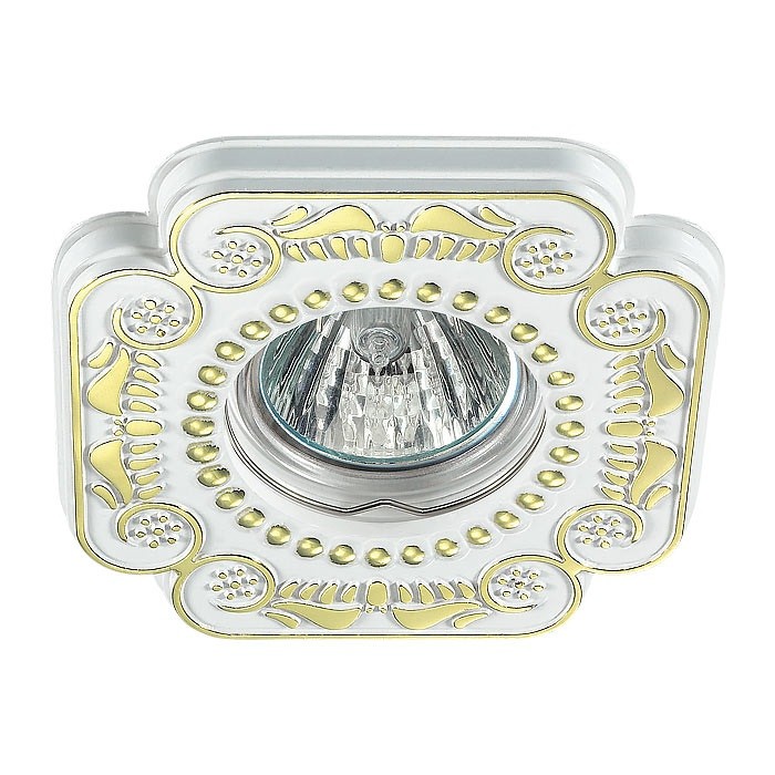 Встраиваемый светильник с узорами Ligna 370286 Novotech