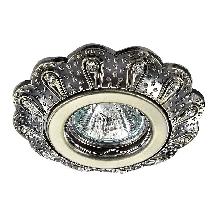 Встраиваемый светильник с узорами Grain 370298 Novotech