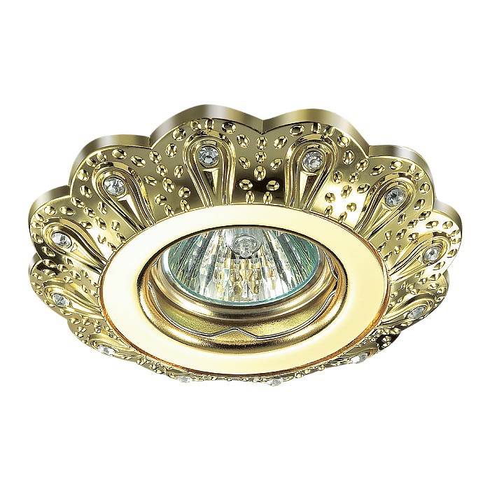 Встраиваемый светильник с узорами Grain 370299 Novotech