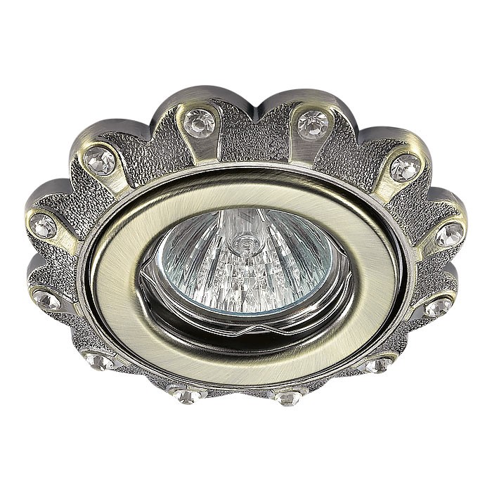 Встраиваемый светильник с узорами Grain 370301 Novotech