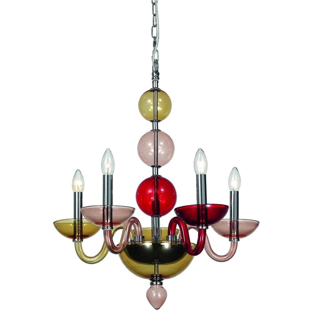 Люстра разноцветная Letizia 1156/03 LM-5 Divinare