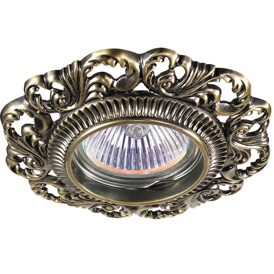 Встраиваемый светильник с узорами Vintage 370024 Novotech