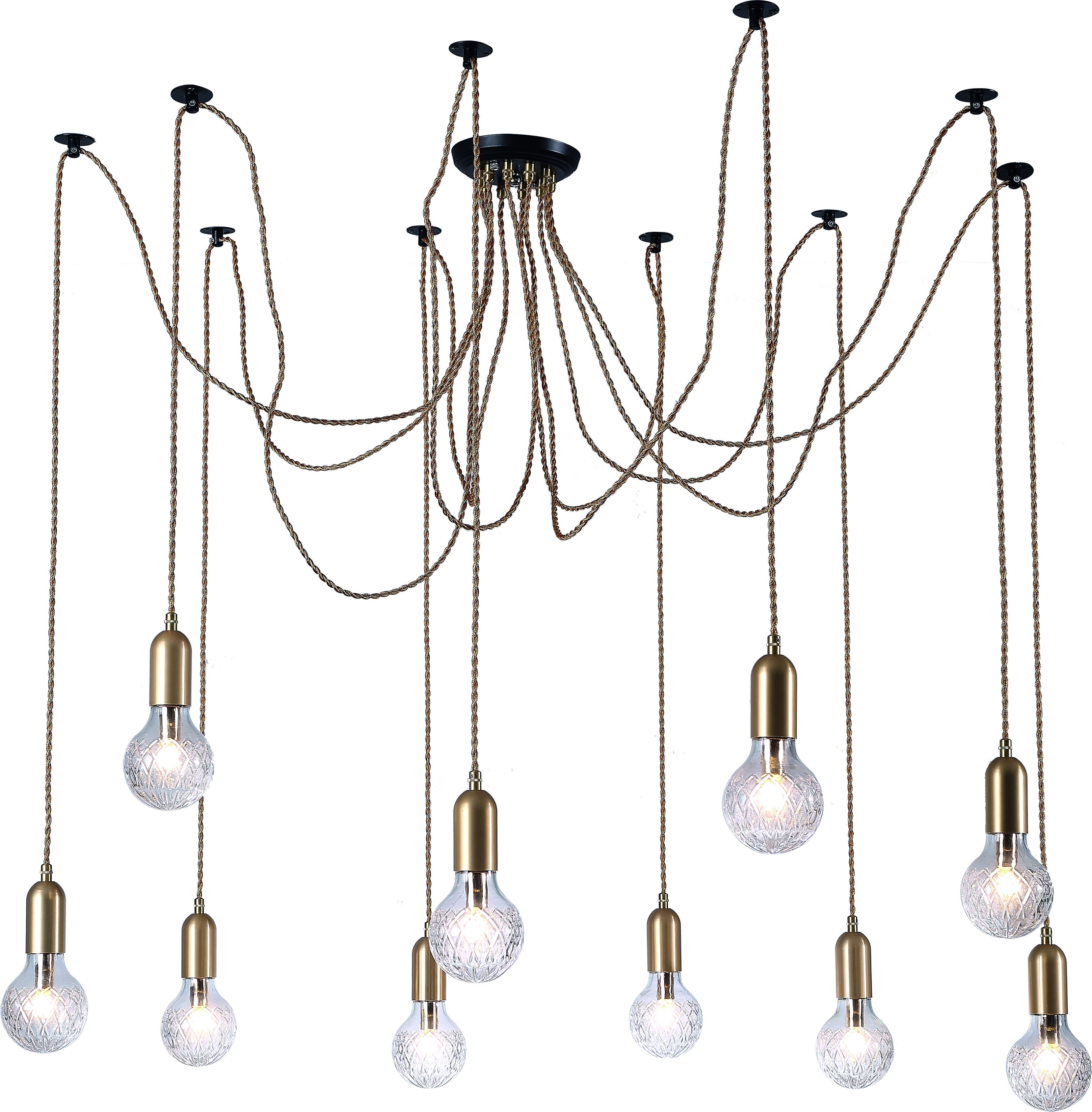 Люстра в форме паука Salute A8040SP-10SG Arte Lamp