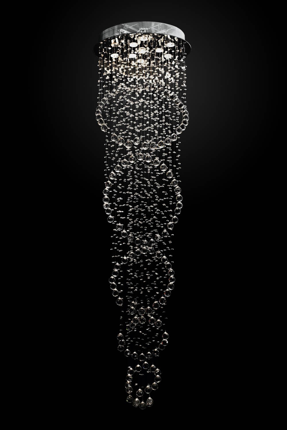 Люстра каскадная Максисвет 1-1138-10-CR Y GU10