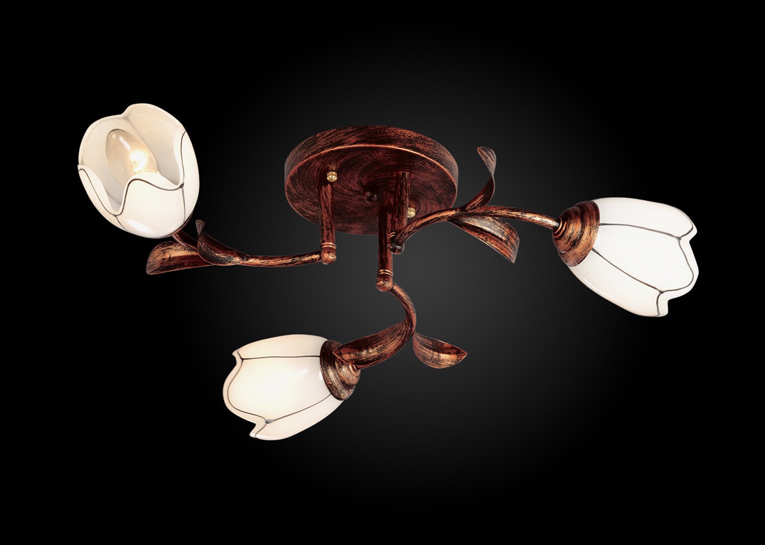 Потолочная люстра Максисвет 2078 1-2078-3-BKS E14