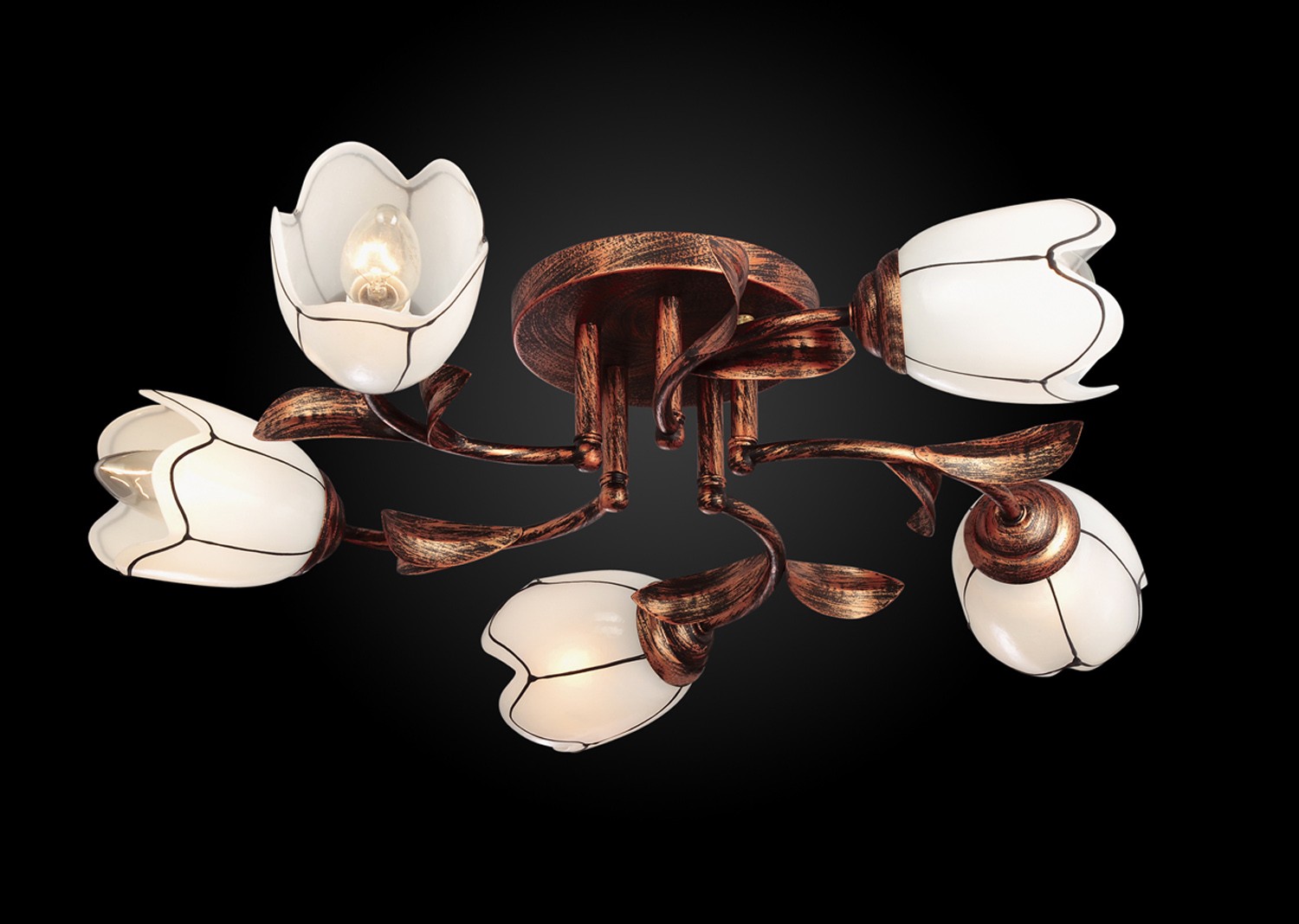 Потолочная люстра Максисвет 2078 1-2078-5-BKS E14