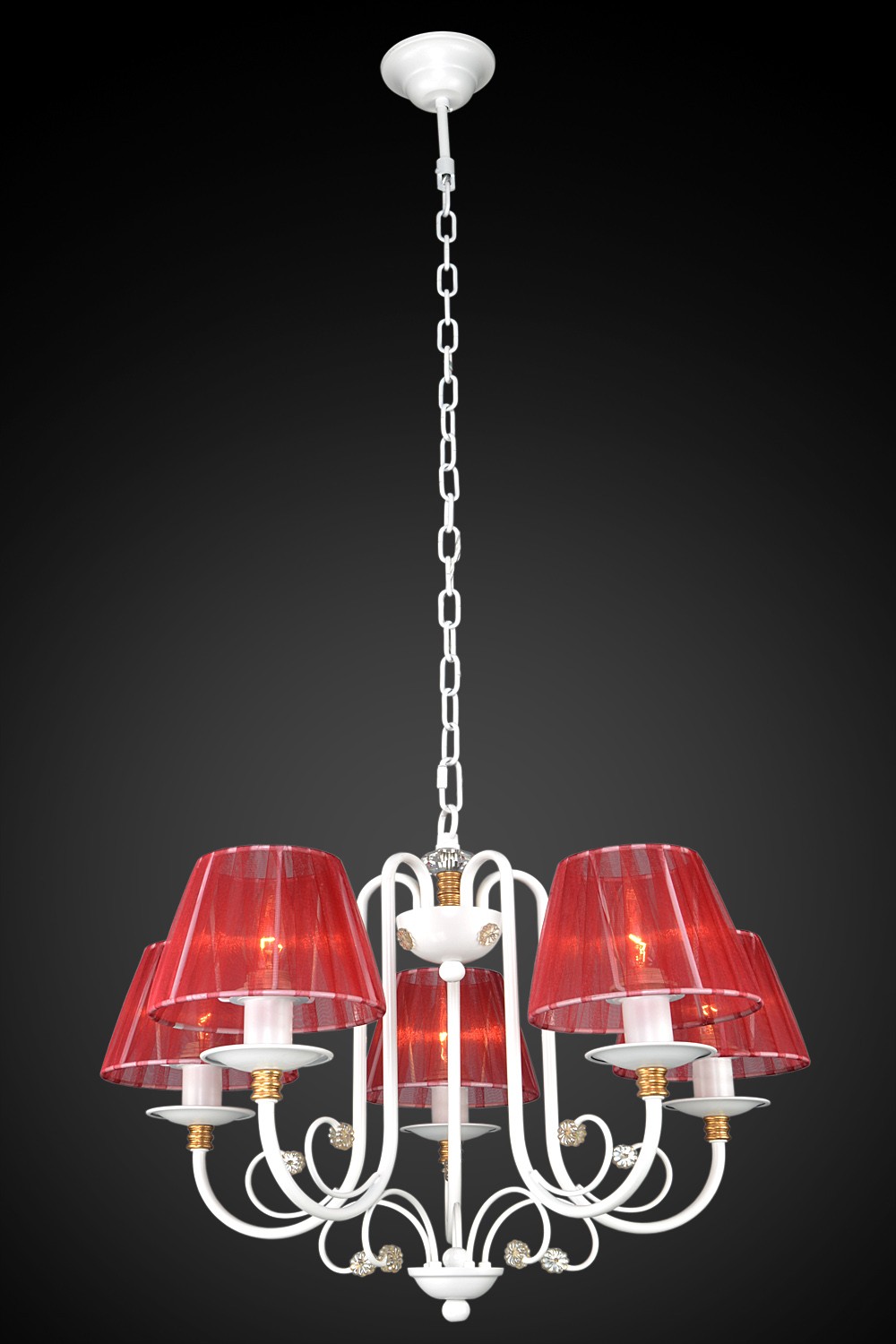 Подвесная люстра Максисвет 2-4570-5-WH E14