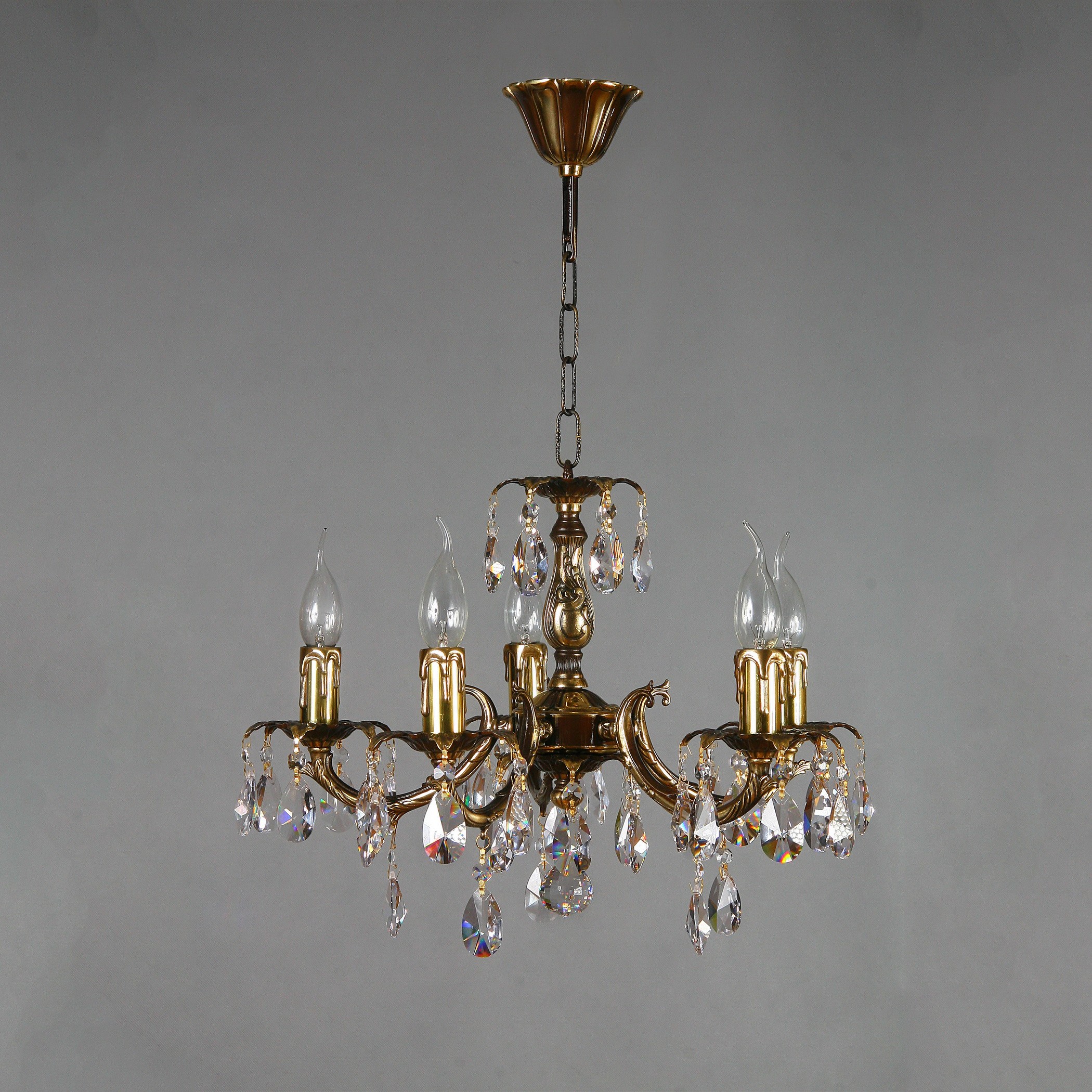 Подвесная люстра Ambiente Benisa 2226/5 PB Tear drop