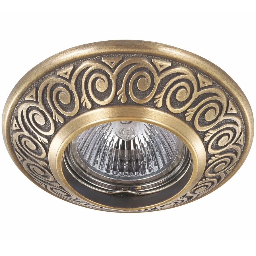 Встраиваемый светильник с узорами Vintage 370000 Novotech