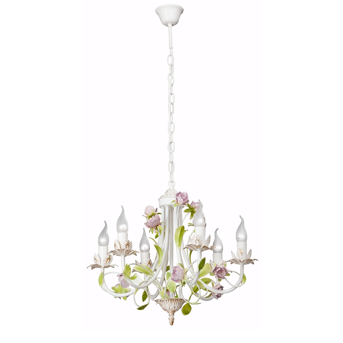 Люстра подвесная с цветочками V1138 V1138/6 Vitaluce