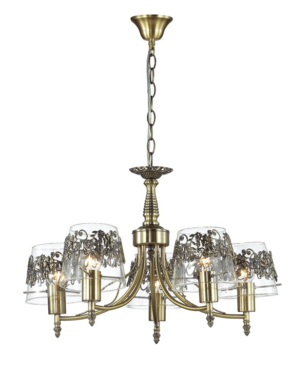 Люстра подвесная с цветочками Colombina 3051/5 Lumion