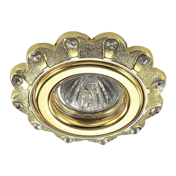 Встраиваемый светильник с узорами Grain 370302 Novotech