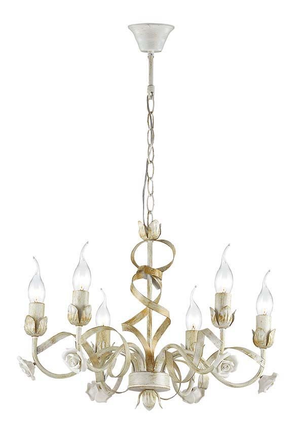 Люстра подвесная с цветочками Soletta 3103/6 Lumion