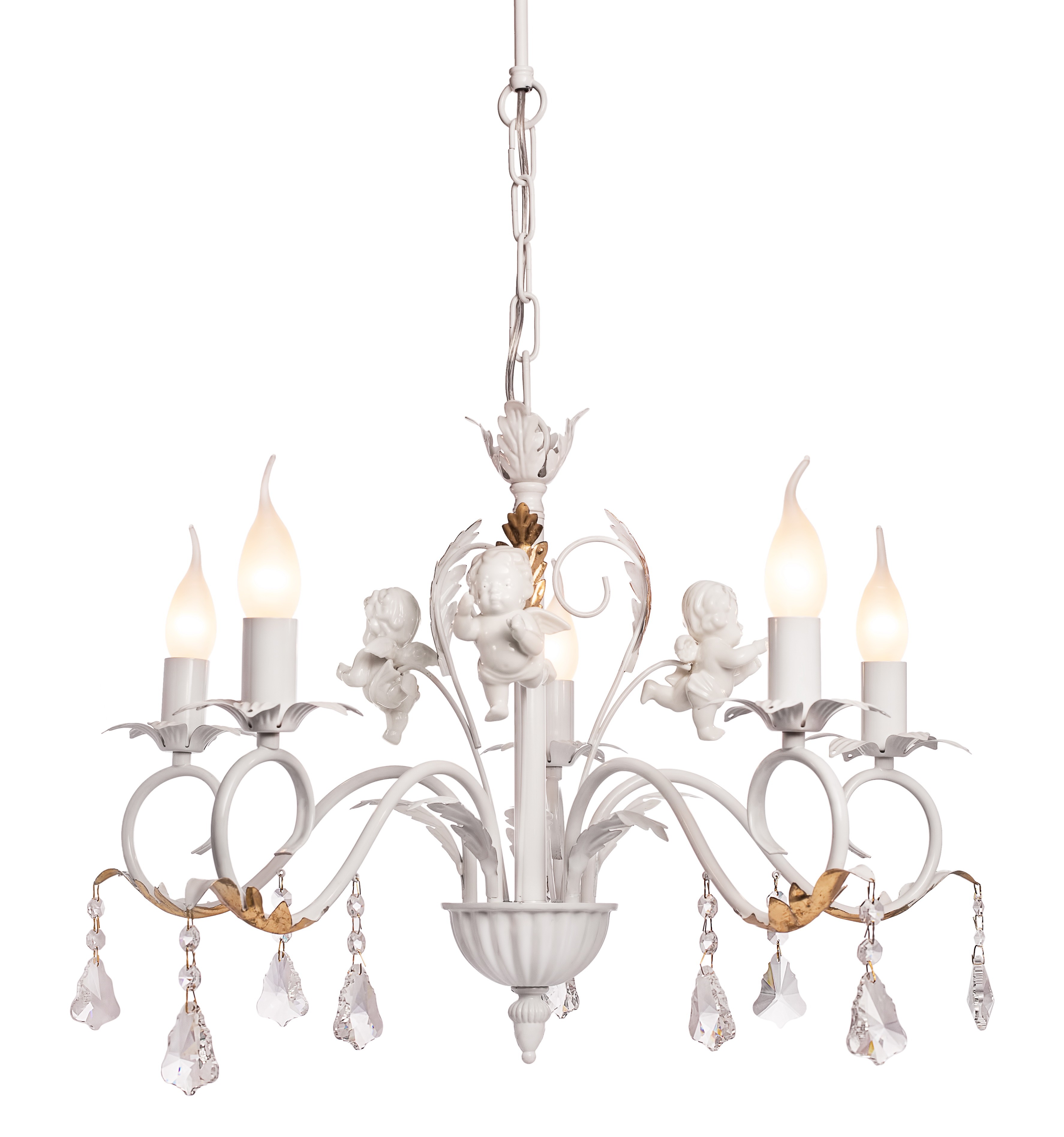 Люстра с ангелочками Angel 717.51.5 SilverLight