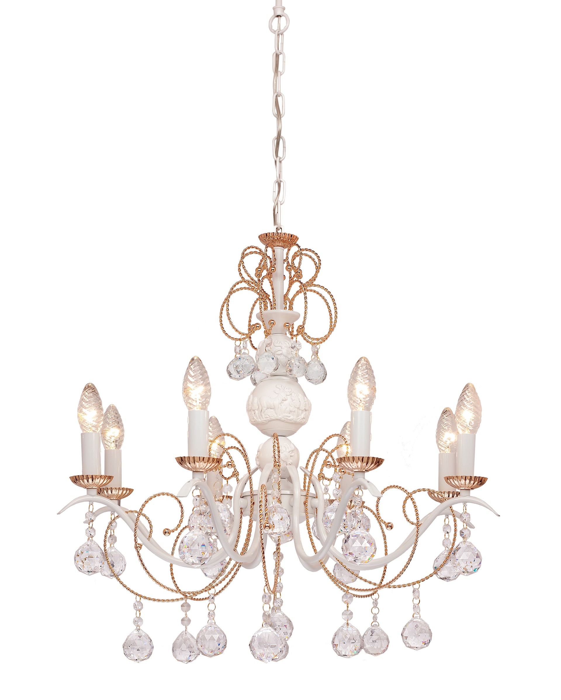 Подвесная хрустальная люстра Imperatrice SilverLight 728.51.8