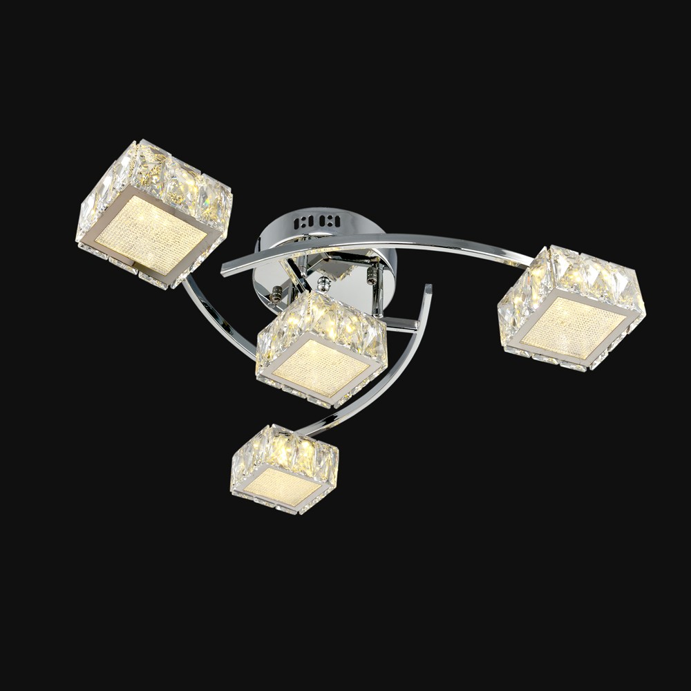 Потолочная светодиодная люстра 1696 Максисвет 1-1696-4-CR Y LED