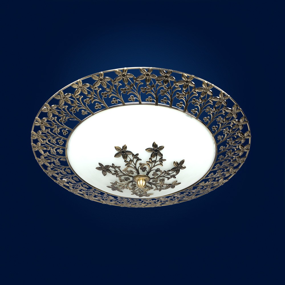 Светильник с цветочками 3861 1-3861-2-AB E27 Максисвет