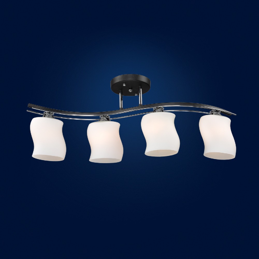 Потолочная люстра Максисвет 8554 1-8554-4-CR+BK E27