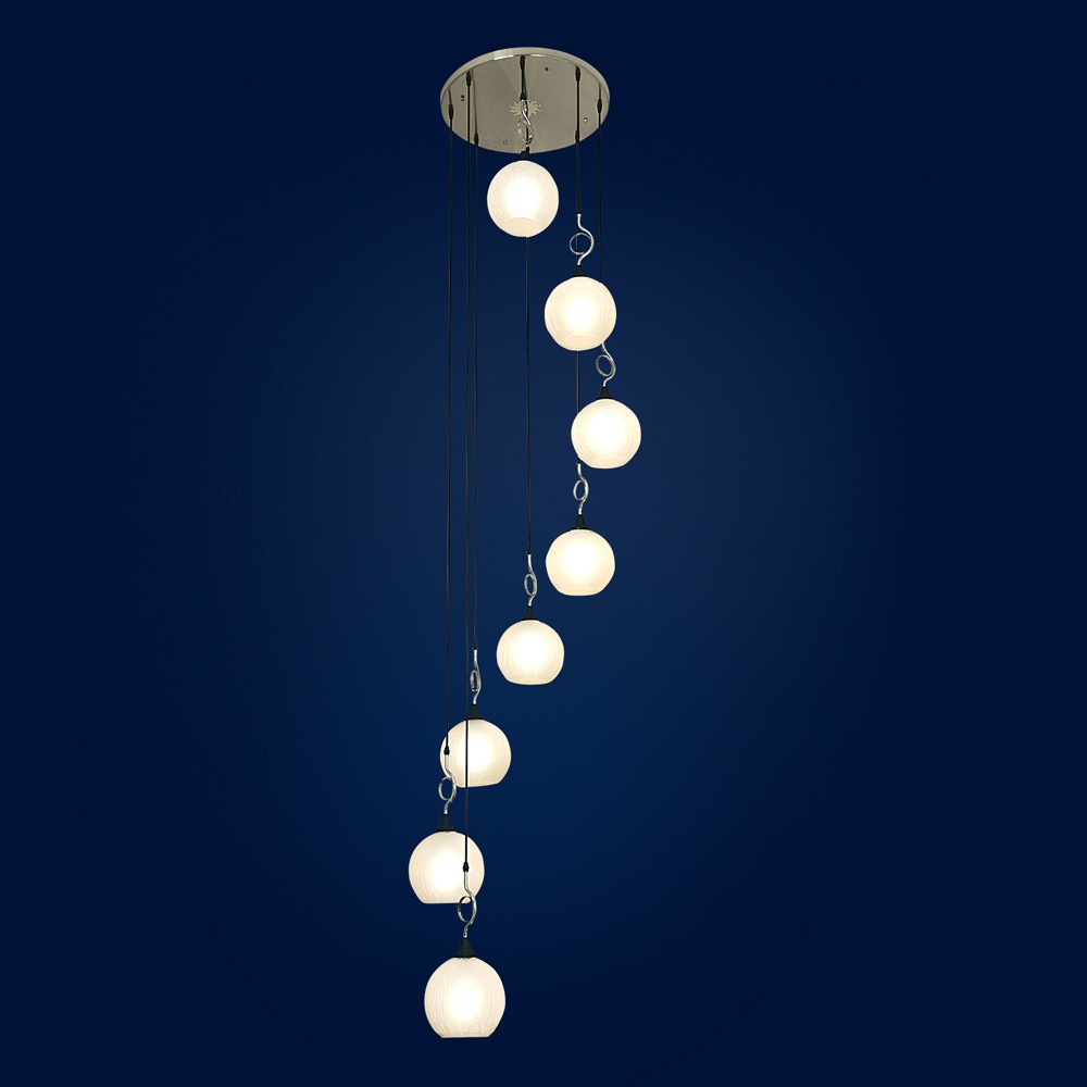 Люстра каскадная Максисвет 1-8987-8-SY+BK E14