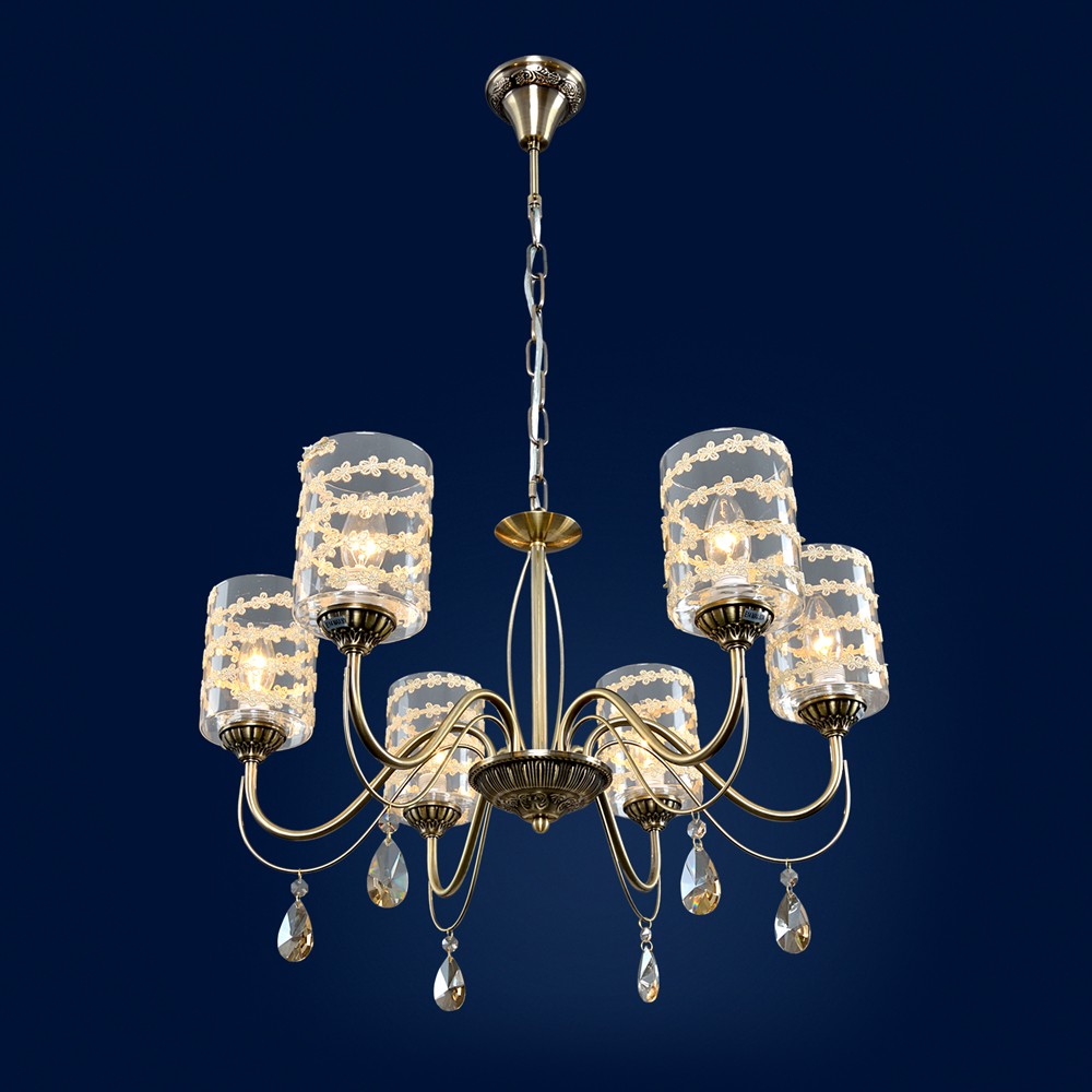 Подвесная люстра Максисвет 2-3895-6-AB E14