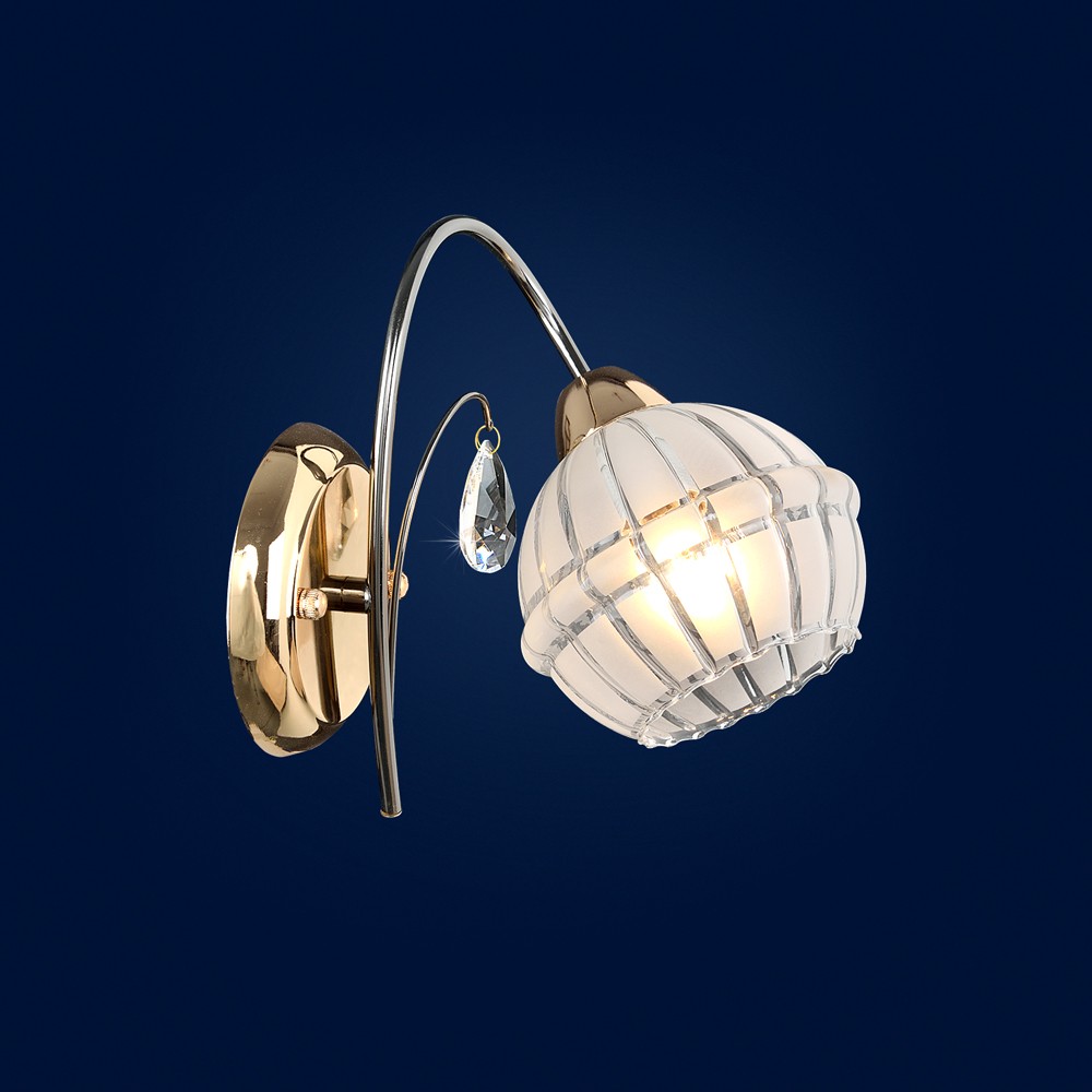 Настенное бра Максисвет 3-9320-1-FG+BK E14