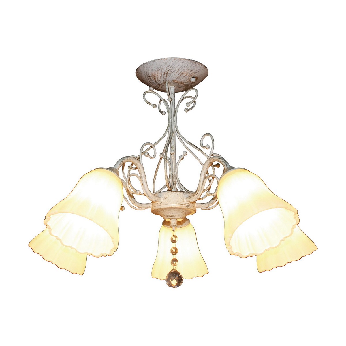 Потолочная люстра ID lamp Milana 276/5PF-Whitepatina