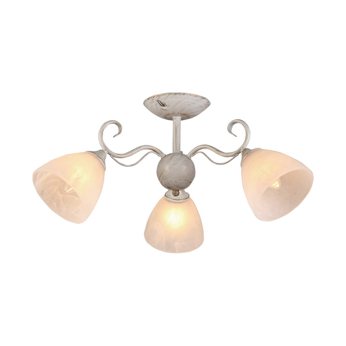 Потолочная люстра ID lamp Olsa 278/3PF-Whitepatina